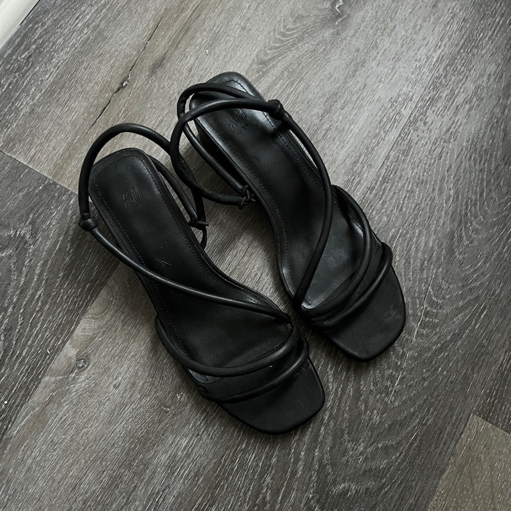 H&M strappy kitten heels